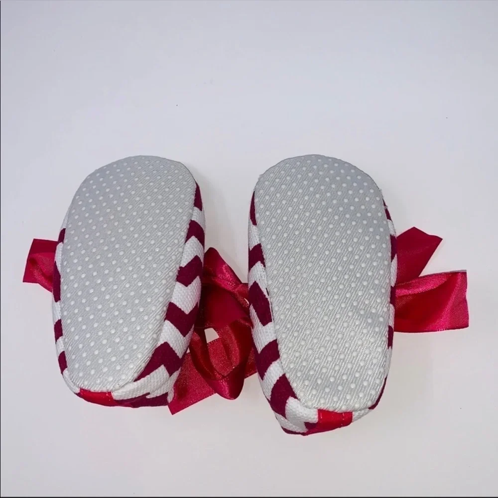 NEW Newborn Baby Girl Crib Shoes Pink